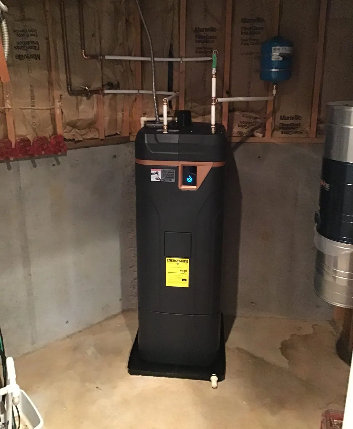 Superior Plumbing high-efficiency water heater install