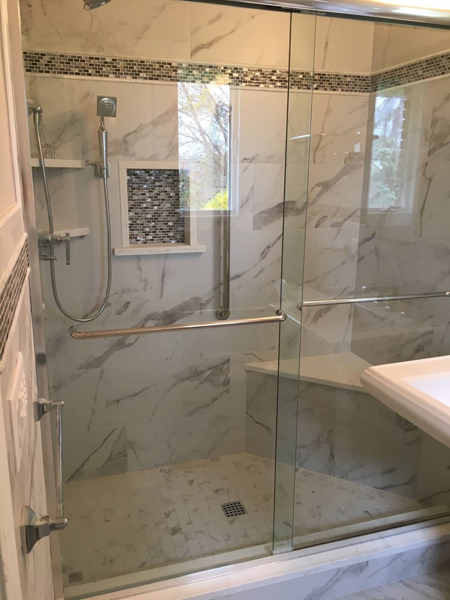 Shower install by Tony Marzano Plumbing & Heating